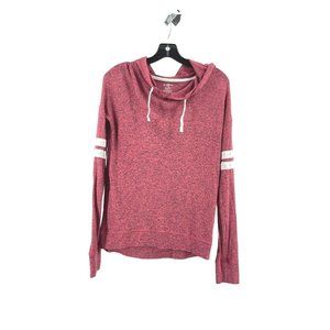 Authentic American Heritage Knit Long Sleeve Hooded Sweater Hoodie Pink Size XS